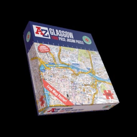 A-Z Map of Glasgow 1000 Piece Jigsaw