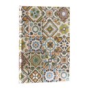 Porto (Portuguese Tiles) Midi Unlined Hardback Journal (Elastic Band Closure)