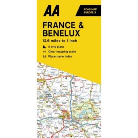 AA Road Map France & Benelux