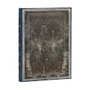 Midnight Steel Midi Lined Hardcover Journal (Elastic Band Closure)
