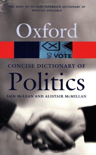 Oxford Concise Dictionary Politics