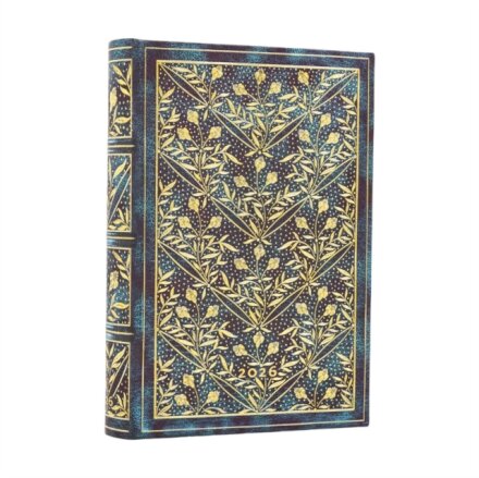 2026 Wildflower Song  Mini 12-month Day-at-a-Time Hardcover Flexi Dayplanner 2026 (Elastic Band Closure)