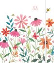 Pretty Flowers Square Pocket Diary 2026