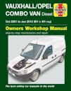 Vauxhall/Opel Combo Diesel Van (Oct 2001 to Jan 2012) 51 to 61 Haynes Repair Manual
