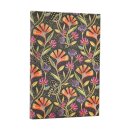 2026 Wild Flowers (Playful Creations) Mini 18-month Horizontal Hardcover Flexi Dayplanner 2025-2026 (Elastic Band Closure)