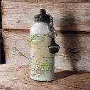 OS Map 600ml Metal Water Bottle - Dartmoor National Park