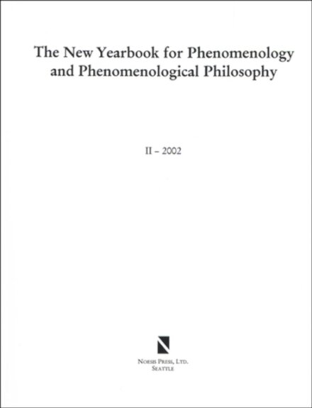 The New Yearbook for Phenomenology and Phenomenological Philosophy