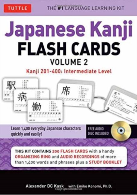 Japanese Kanji Flash Cards Kit Volume 2