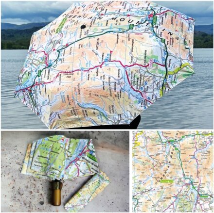 OS Map Premium Umbrella - Lake District National Park