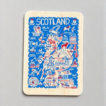 Julia Gash Wooden Magnet - Scotland