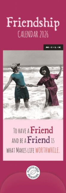 Milk Friendship Slim Calendar 2026