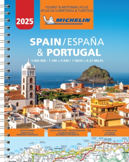 Spain Portugal 2025 - Tourist And Motoring Atlas