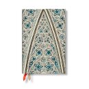 Vault of the Milan Cathedral (Duomo di Milano) Mini 12-month Horizontal Hardback Dayplanner 2025 (Wrap Closure)