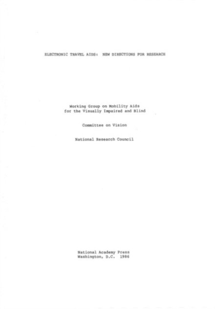 Electronic Travel Aids