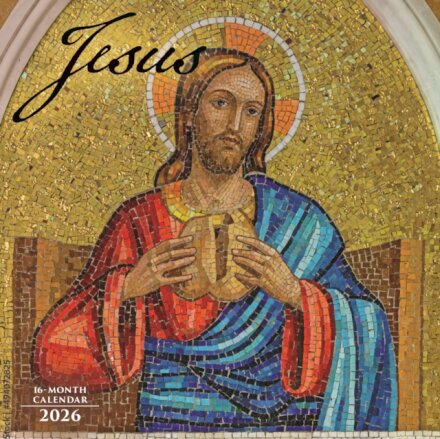 Jesus Square Wall Sunday Start Calendar
