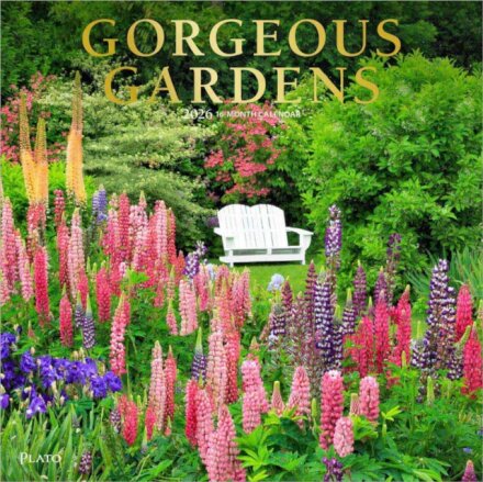 Gorgeous Gardens 2026 Square Plato Foil Calendar