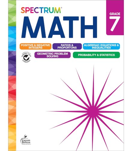 Spectrum Math Workbook Grade 7