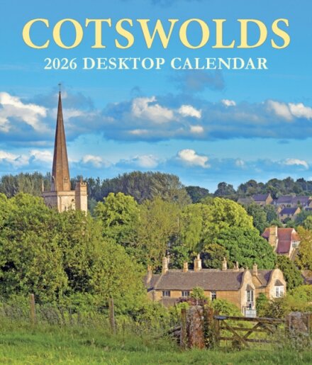 Cotswolds Large Desktop Calendar - 2026