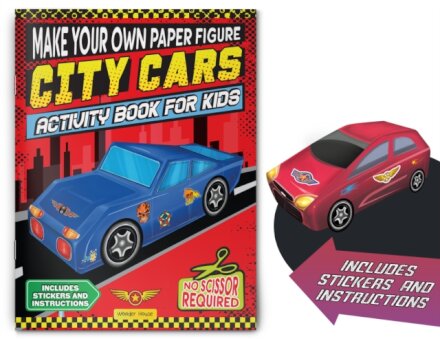 Make your own Paper Figure - City Cars (Activity Book for kids)