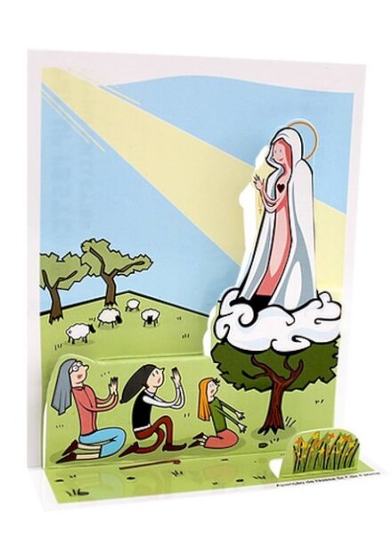 Postal Pop-Up Aparição aos Pastorinhos