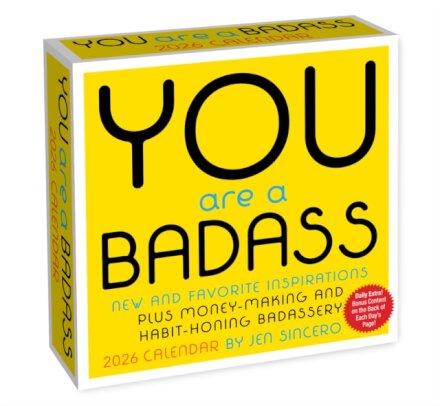 You Are a Badass 2026 Day-to-Day Calendar