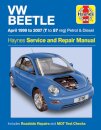 VW Beetle Petrol & Diesel (Apr 99 - 07) Haynes Repair Manual