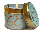 Happy Birthday 60 - Scented Tin Candle