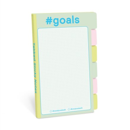 Knock Knock #Goals Tabbed Sticky Notes