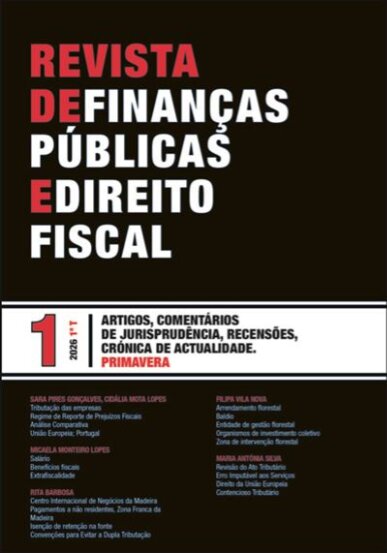 Revista De Finanças Públicas E Direito Fiscal 2026 - 1º