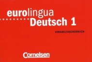 Eurolingua Deutsch 1 Vokabeltasch