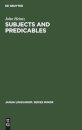 Subjects and Predicables