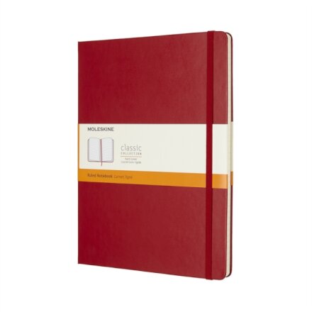 Moleskine Scarlet Red Extra Large Ruled Notebook Hard