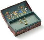 Harry Potter Quidditch Gift Box with cute Golden Snitch Necklace & Earrings