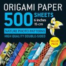 Origami Paper 500 sheets Nature Photo Patterns 6" (15 cm)