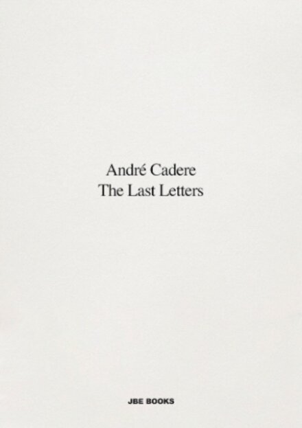 The Last Letters (Letters About a Work)