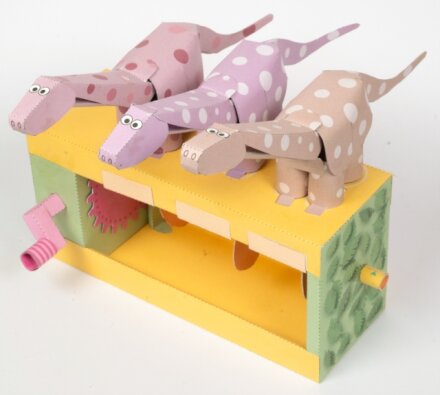 Diplodocus Dance -Rob Ives Paper Animation Kit