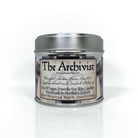 Archivist - Scented Soy Candle - Tranquil Amber Resin, Santal, Cypress Wood and Crushed Nutmeg