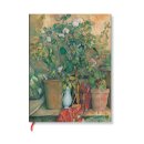 Cezanne’s Terracotta Pots and Flowers Ultra Lined Hardback Journal (Elastic Band Closure)