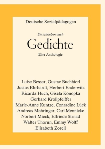 Deutsche Sozialpadagogen - Sie schrieben auch Gedichte