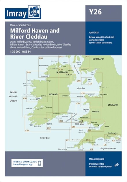 Imray Chart Y26 : Milford Haven : 26