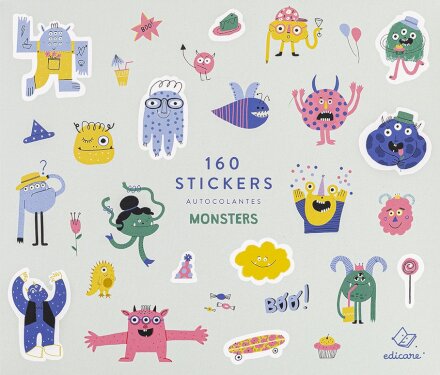 160 Autocolantes - Monstros