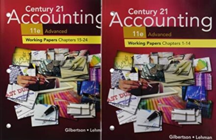 Print Student Working Papers (Chapters 1-24) for Century 21 Accounting: Advanced, 11th