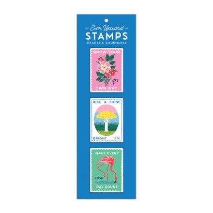 Ever Upward Stamps Shaped Magnetic Bookmarks