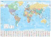 Collins Large World Wall Laminated Map (70 x 91.5 cm)