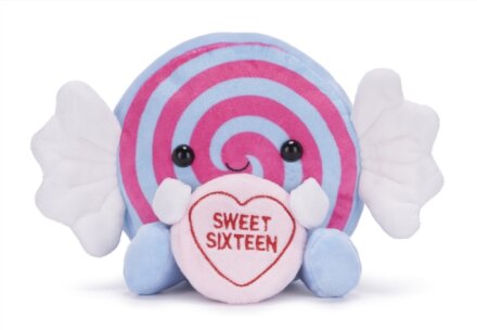 Love Hearts 7" Sweet 16Th Birthday Plush Gift