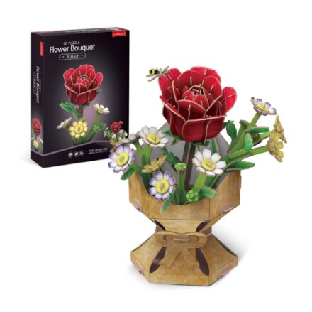 Rose Flower Bouquet 3D Puzzle