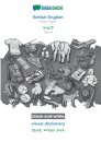 British English - Tigrinya (in ge'ez script), visual dictionary, BW