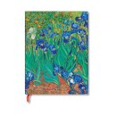 Van Gogh’s Irises Mini Unlined Hardback Journal (Elastic Band Closure)