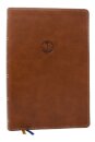 Enduring Word Study Bible: Pastoral Commentary from Every Chapter of the Bible (NKJV, Brown Leathersoft, Red Letter, Comfort Print)