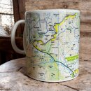 OS Map Ceramic Mug - Northumberland National Park